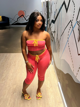 Load image into Gallery viewer, Pink Lemonade Capri Set
